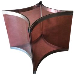 Alessandro Albrizzi Purple Lucite Vintage Chrome Dining Table Game Base