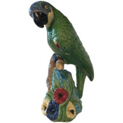 SOLD Vintage Ceramic Tropical Parrot Bird Made in Portugal