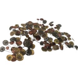 SOLD Raindrop Metal Wall Statue Copper Brass Brutalist