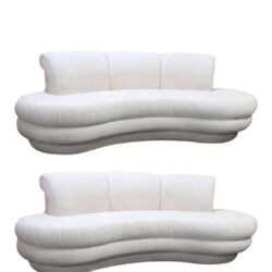 SOLD Vintage Pair of Adrian Pearsall Kidney Sofas