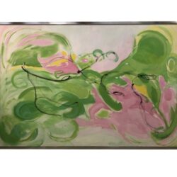 SOLD Vintage Silvia Lieb Acrylic on Canvas Abstract Art
