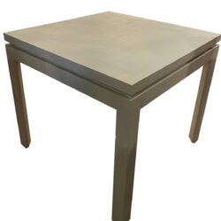 SOLD Vintage Grasscloth Linen Painted Game Table