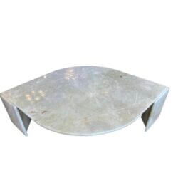 SOLD Vintage Modern 1970s Italian Onyx Stone Marble Coffee Cocktail Table Teardrop