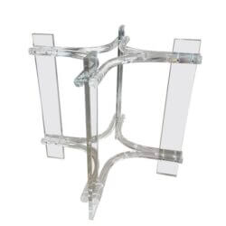 Vintage Palm Beach Modern Lucite Dining Game Center Entry Table Base