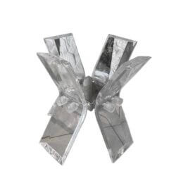 Vintage Palm Beach Modern Lucite Flare Mirror Coffee Cocktail Table Base