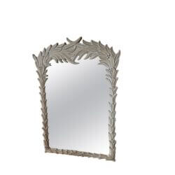 SOLD Vintage Serge Roche Style Palm Beach Frond Leaf Leaves Tree Wall Mirror