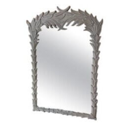 SOLD Vintage Serge Roche Style Palm Beach Frond Leaf Leaves Tree Wall Mirror