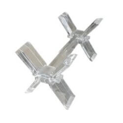 Vintage Modern Lucite X Base Cocktail Coffee Table Base