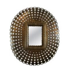 Vintage Ornate Massive Peacock Wall Mirror Hollywood Regency