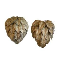 Vtg Pair Italian Tole Metal Leaf Leaves Wall Light Sconces Newly Wired 2 of 3